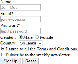 HTML Form
